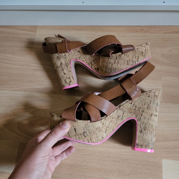 Summer high heel/platform sandals - Picture 3 of 5